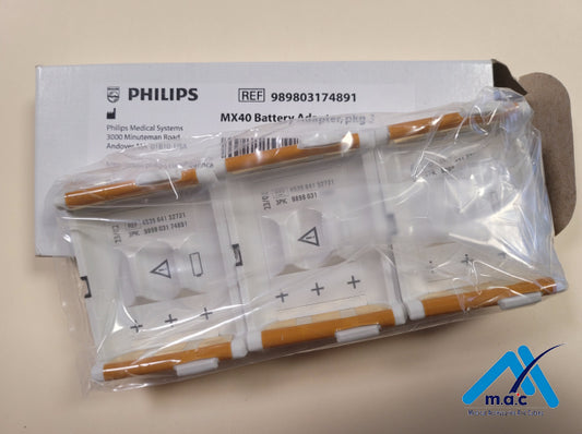 Original Philips MX40 Battery Adapter Package of 3